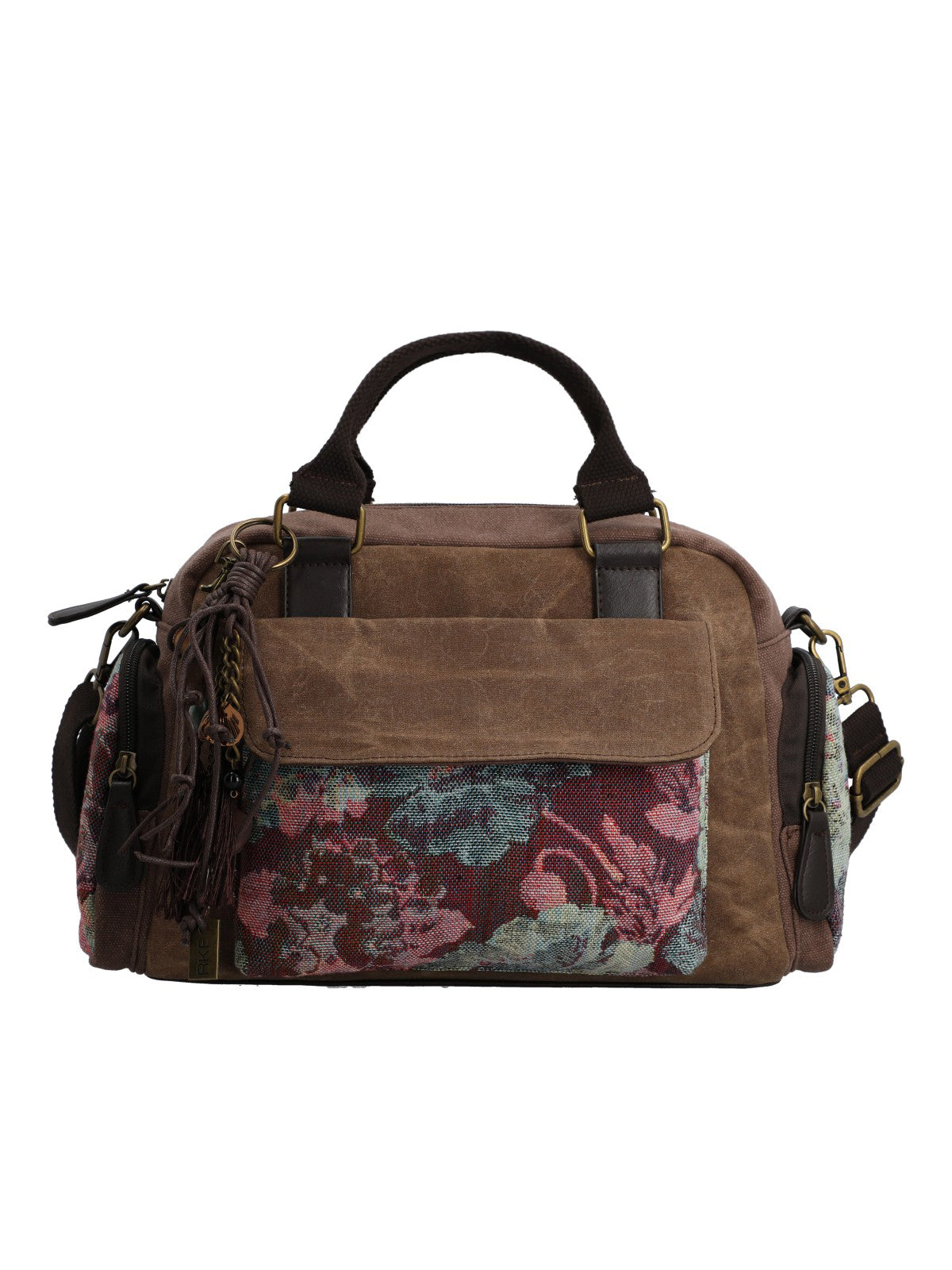 Cartera Textil Mujer Tzeltal Bag Café Rockford