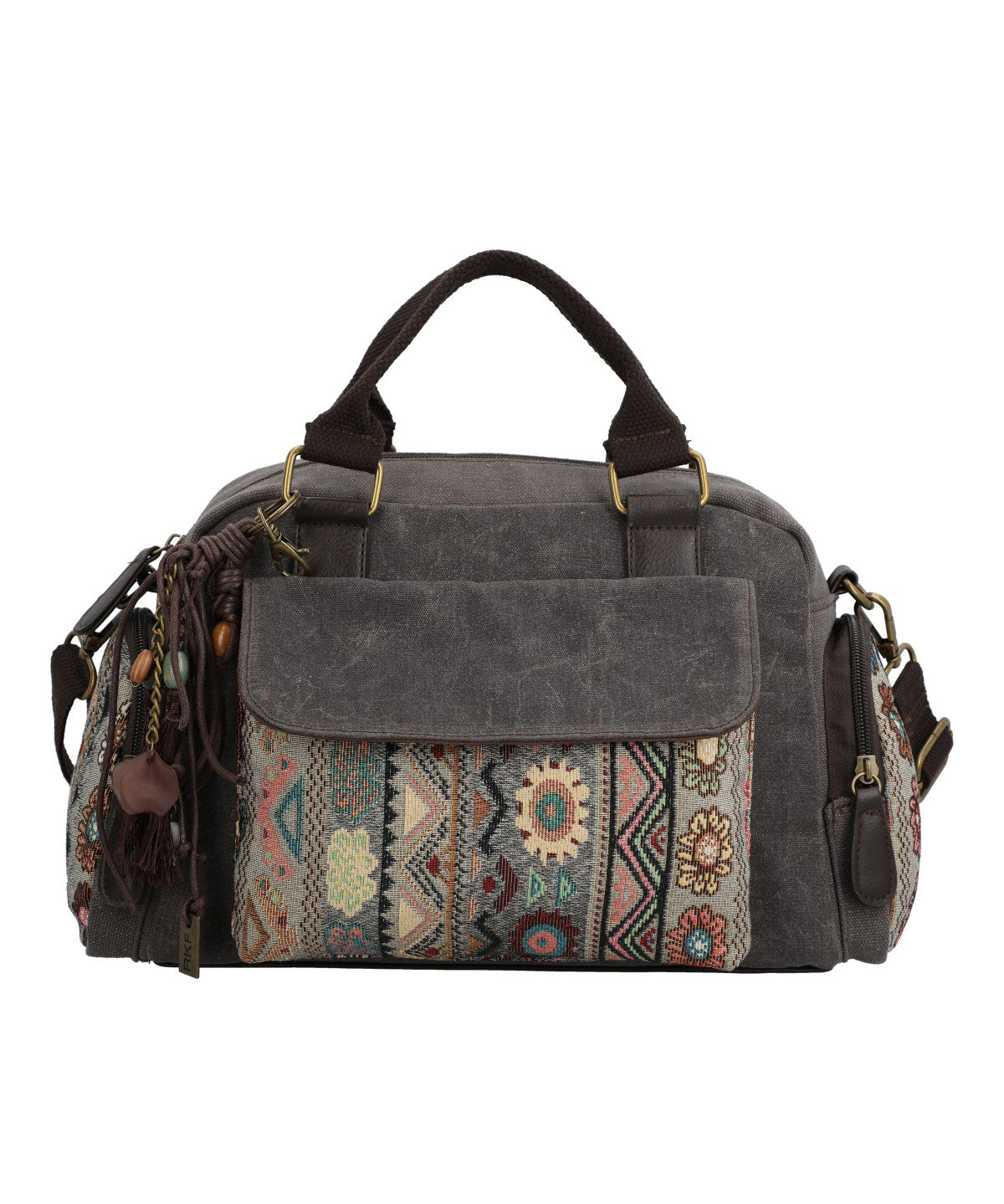 Cartera Papel Mujer Tzeltal Bag Gris Rockford