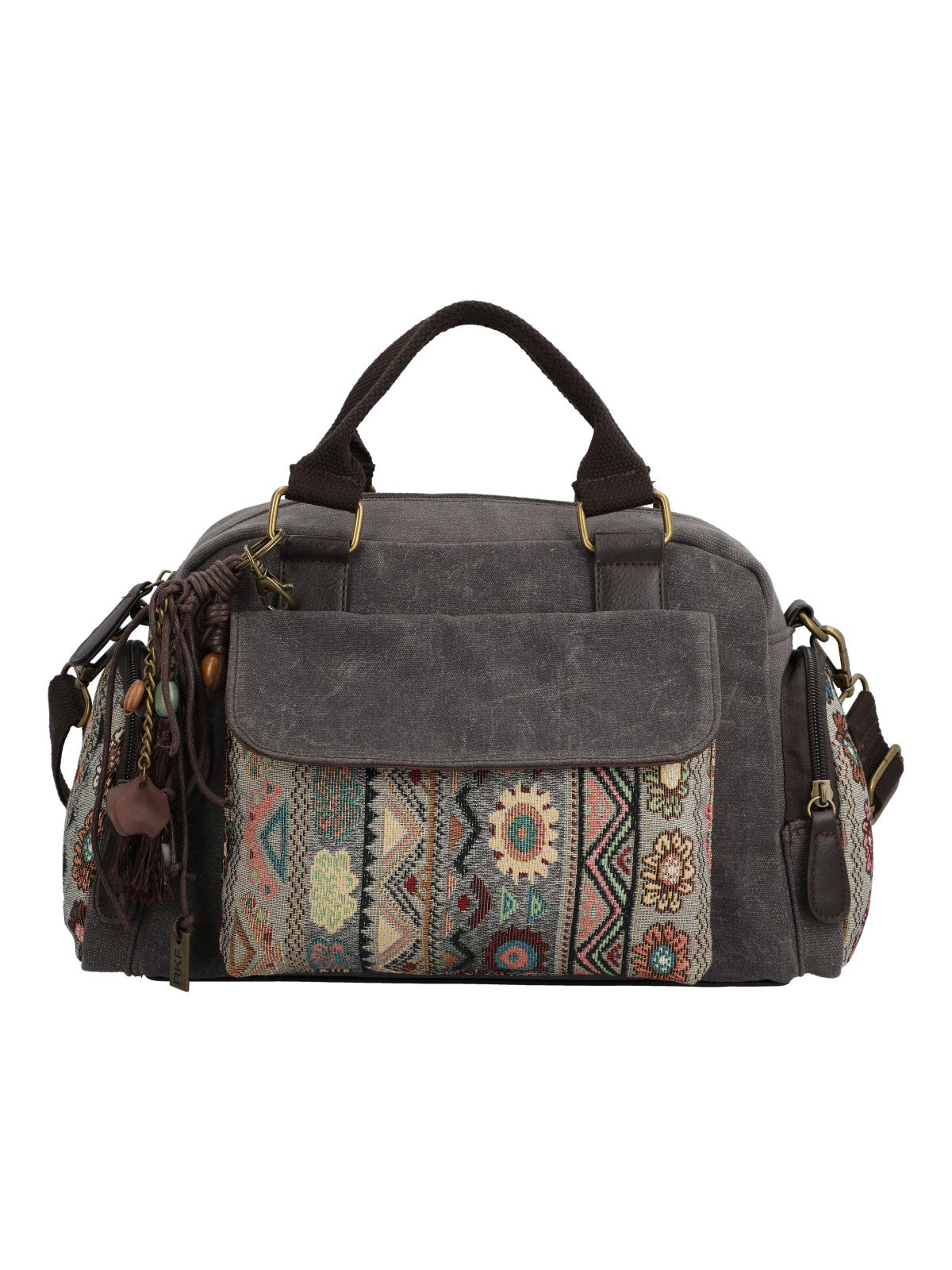 Cartera Papel Mujer Tzeltal Bag Gris Rockford