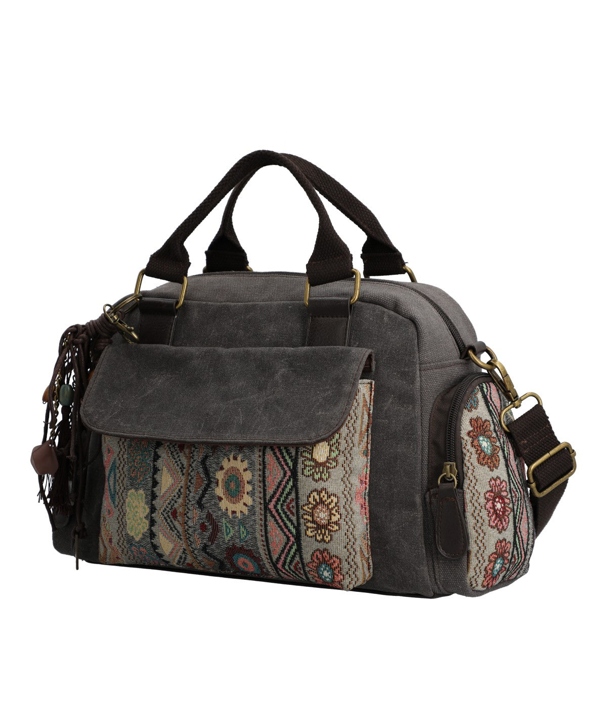 Cartera Papel Mujer Tzeltal Bag Gris Rockford