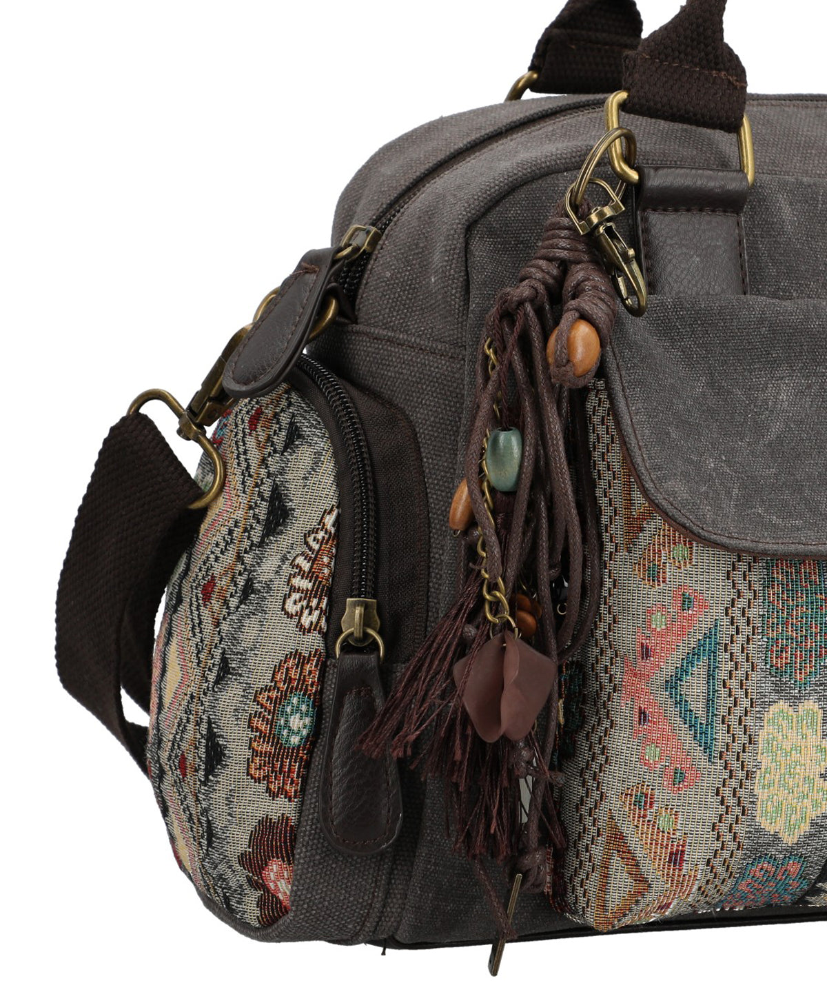 Cartera Papel Mujer Tzeltal Bag Gris Rockford