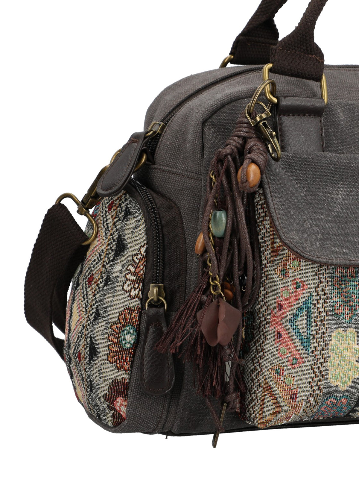 Cartera Papel Mujer Tzeltal Bag Gris Rockford