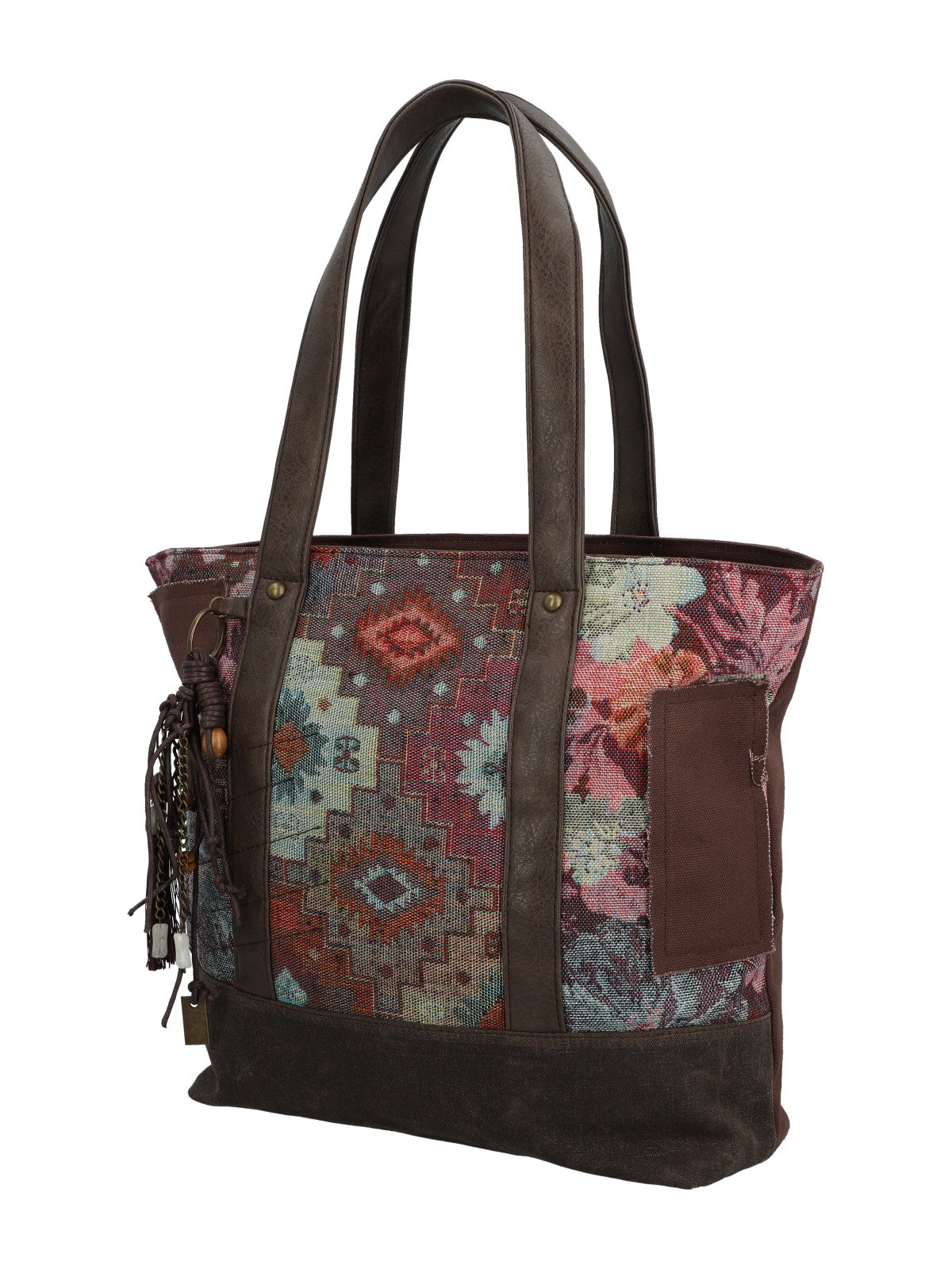 Cartera Textil Mujer Fauii Tote Café Rockford