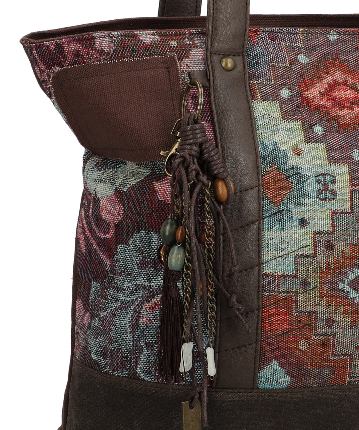 Cartera Textil Mujer Fauii Tote Café Rockford