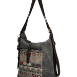 Cartera Textil Mujer Inti Hobo Gris Rockford