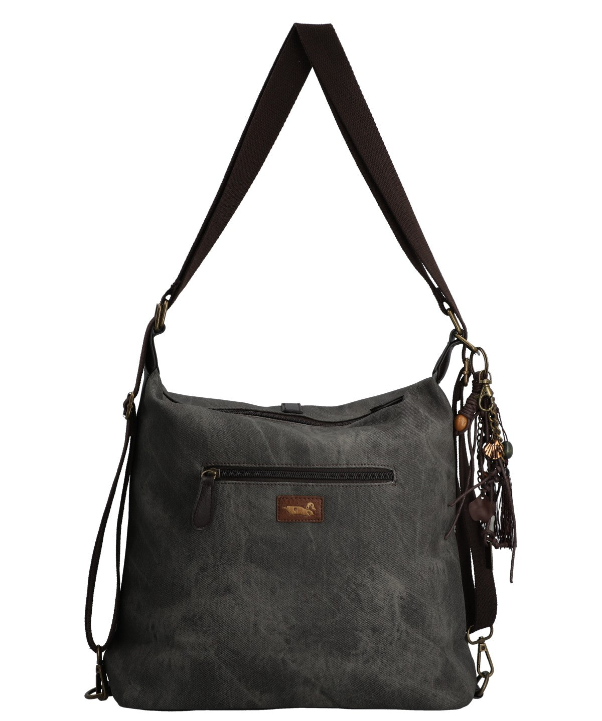 Cartera Textil Mujer Inti Hobo Gris Rockford