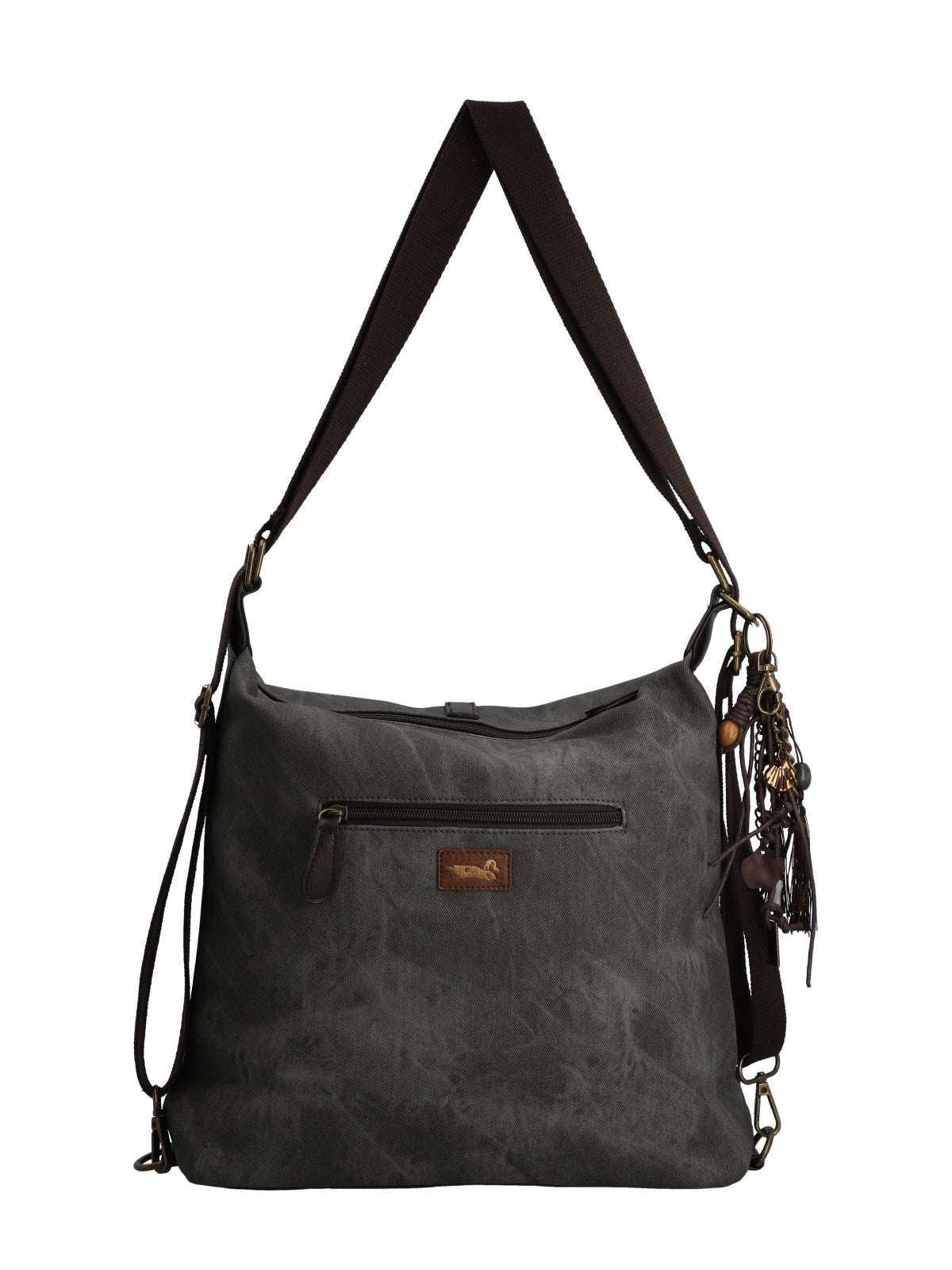 Cartera Textil Mujer Inti Hobo Gris Rockford
