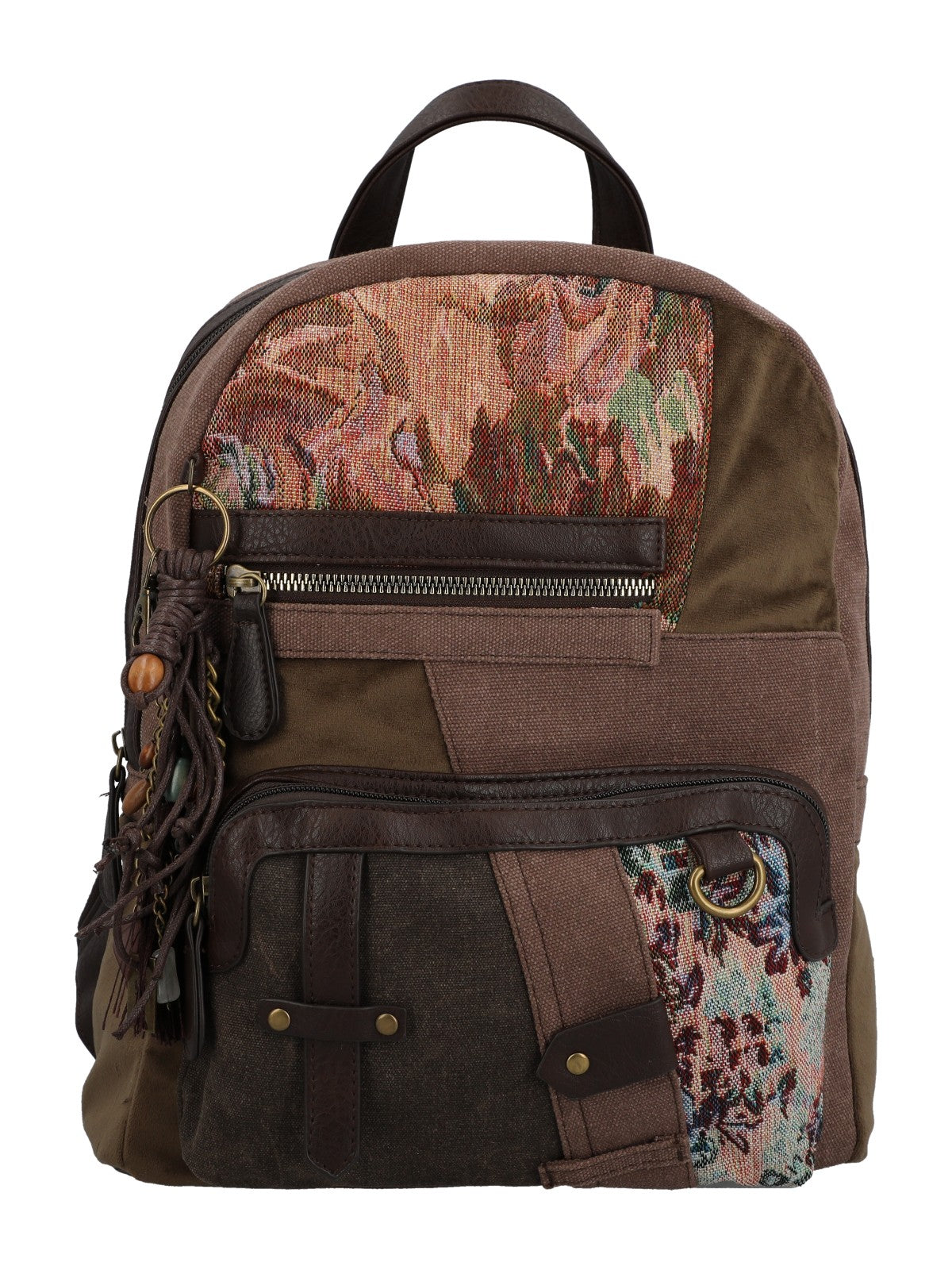 Mochila Textil Mujer Carmin Back Café Rockford