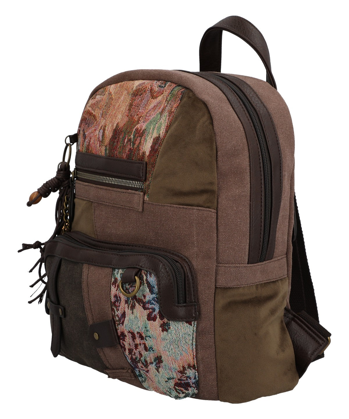Mochila Textil Mujer Carmin Back Café Rockford