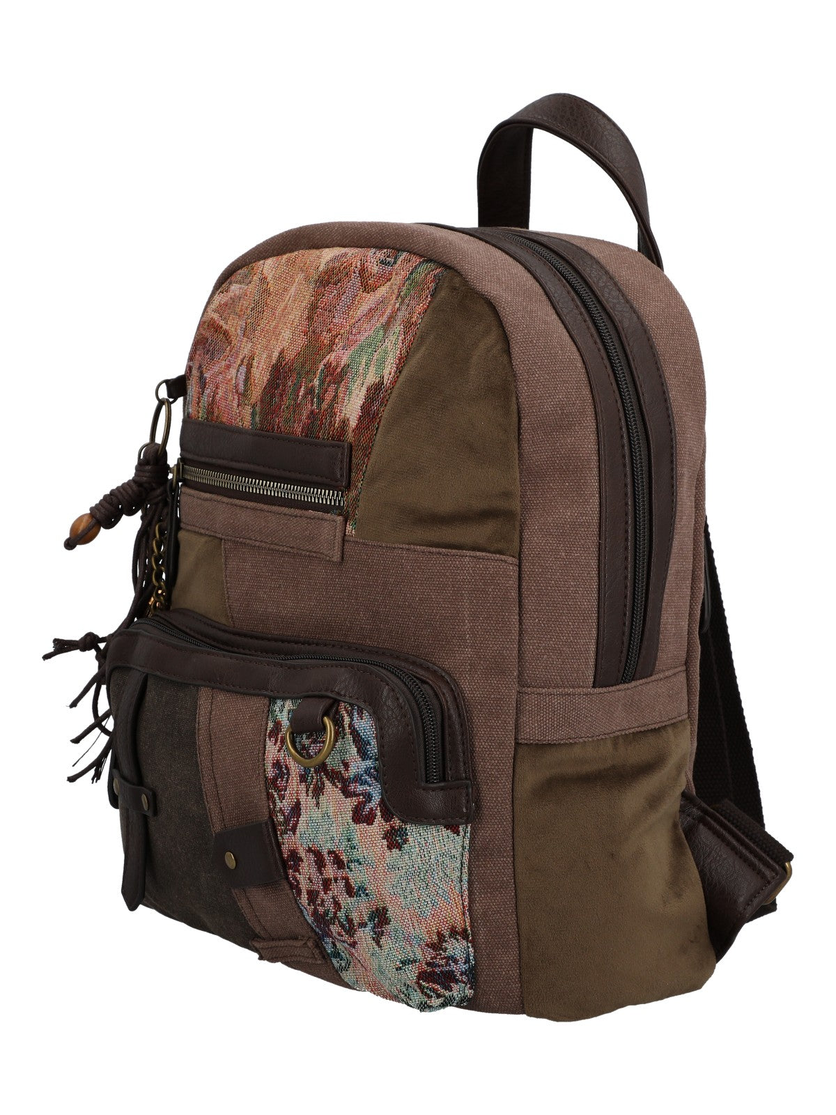 Mochila Textil Mujer Carmin Back Café Rockford