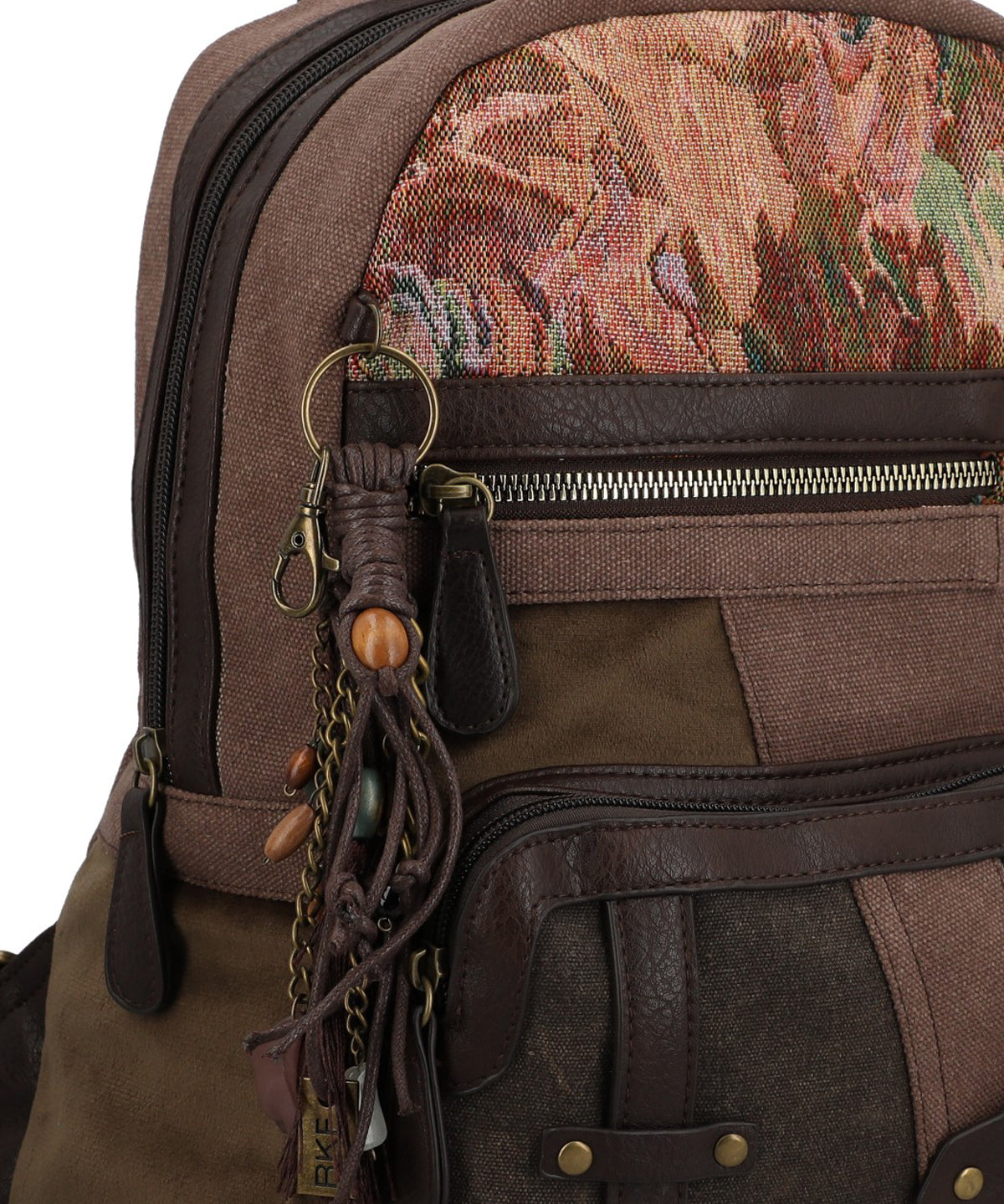 Mochila Textil Mujer Carmin Back Café Rockford