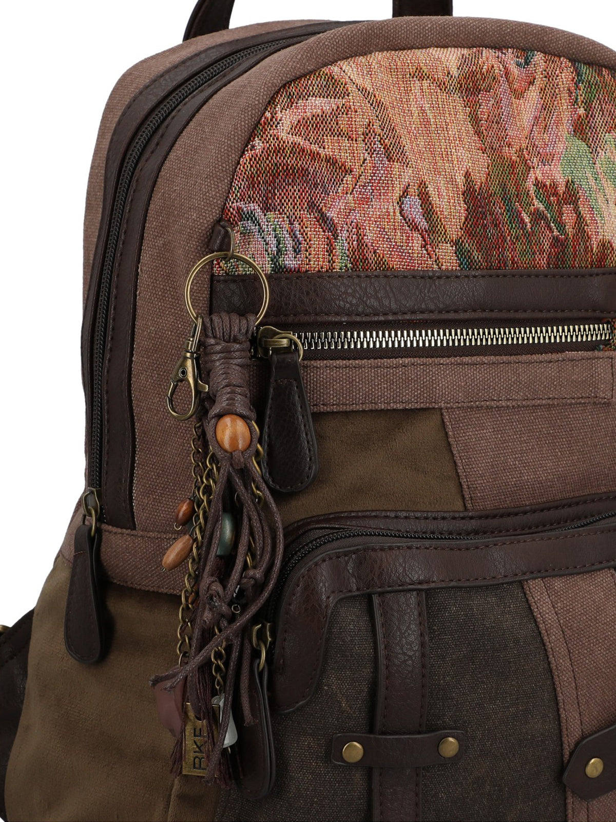 Mochila Textil Mujer Carmin Back Café Rockford