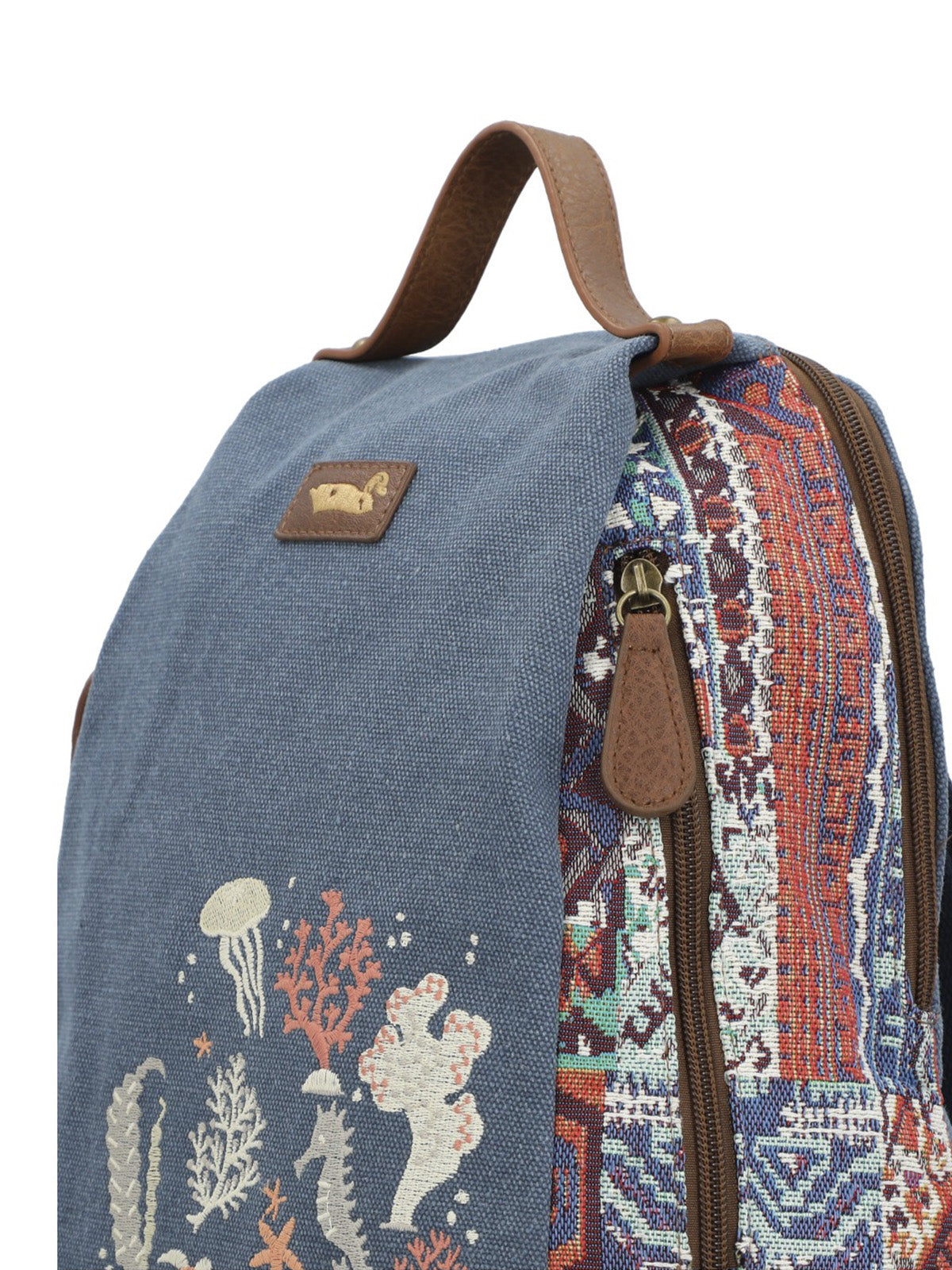 Mochila Textil Mujer Joint Back Azul Rockford