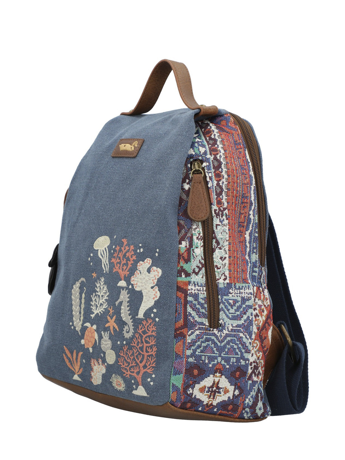 Mochila Textil Mujer Joint Back Azul Rockford
