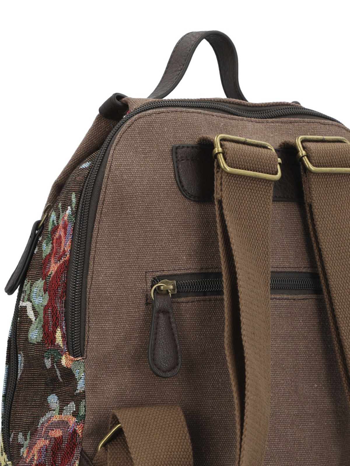 Mochila Textil Mujer Joint Back Chocolate Rockford