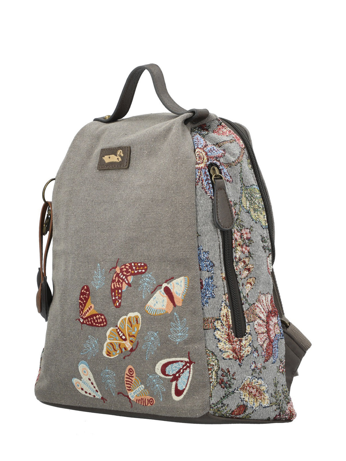 Mochila Textil Mujer Joint Back Gris Rockford