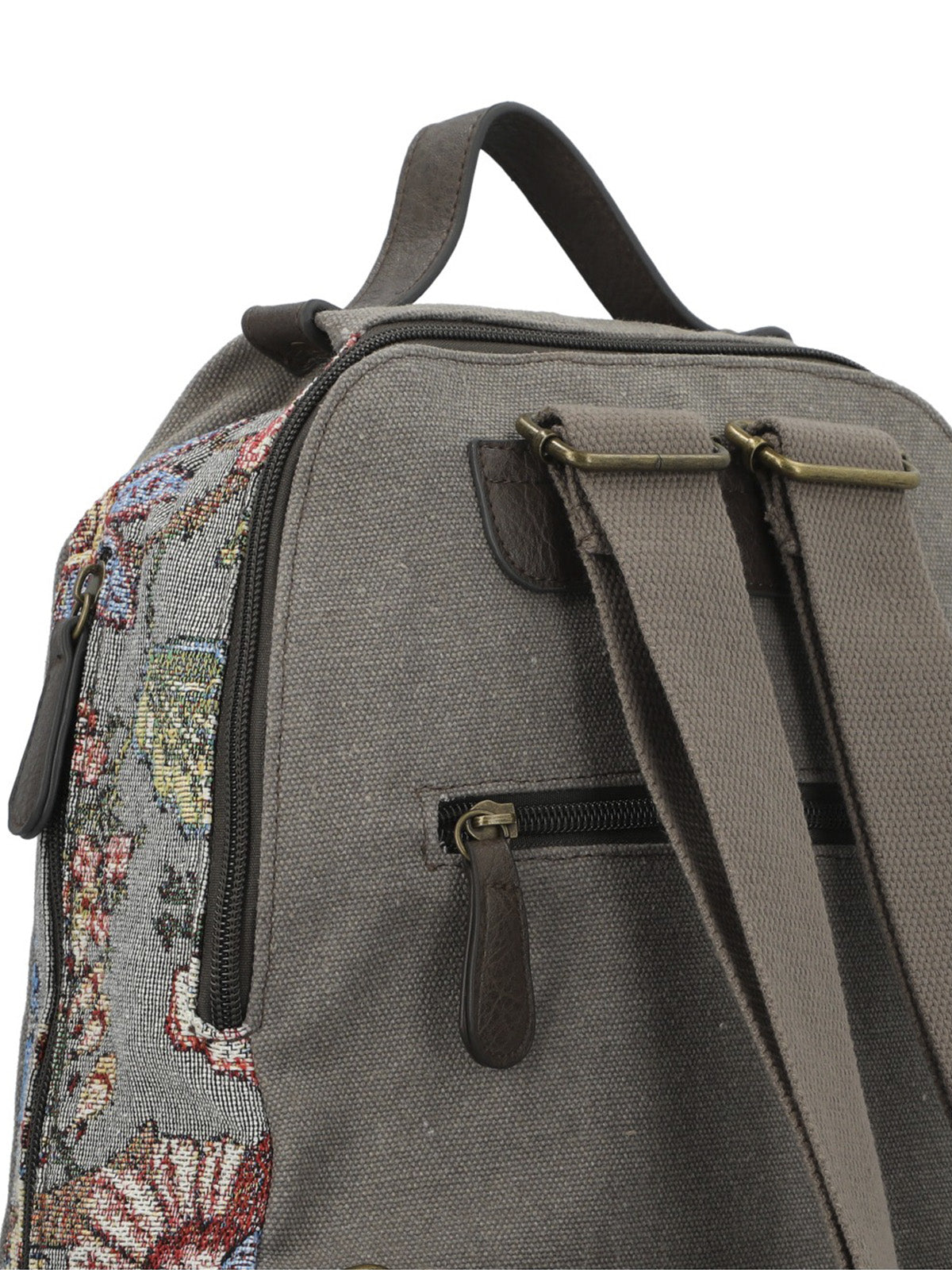 Mochila Textil Mujer Joint Back Gris Rockford