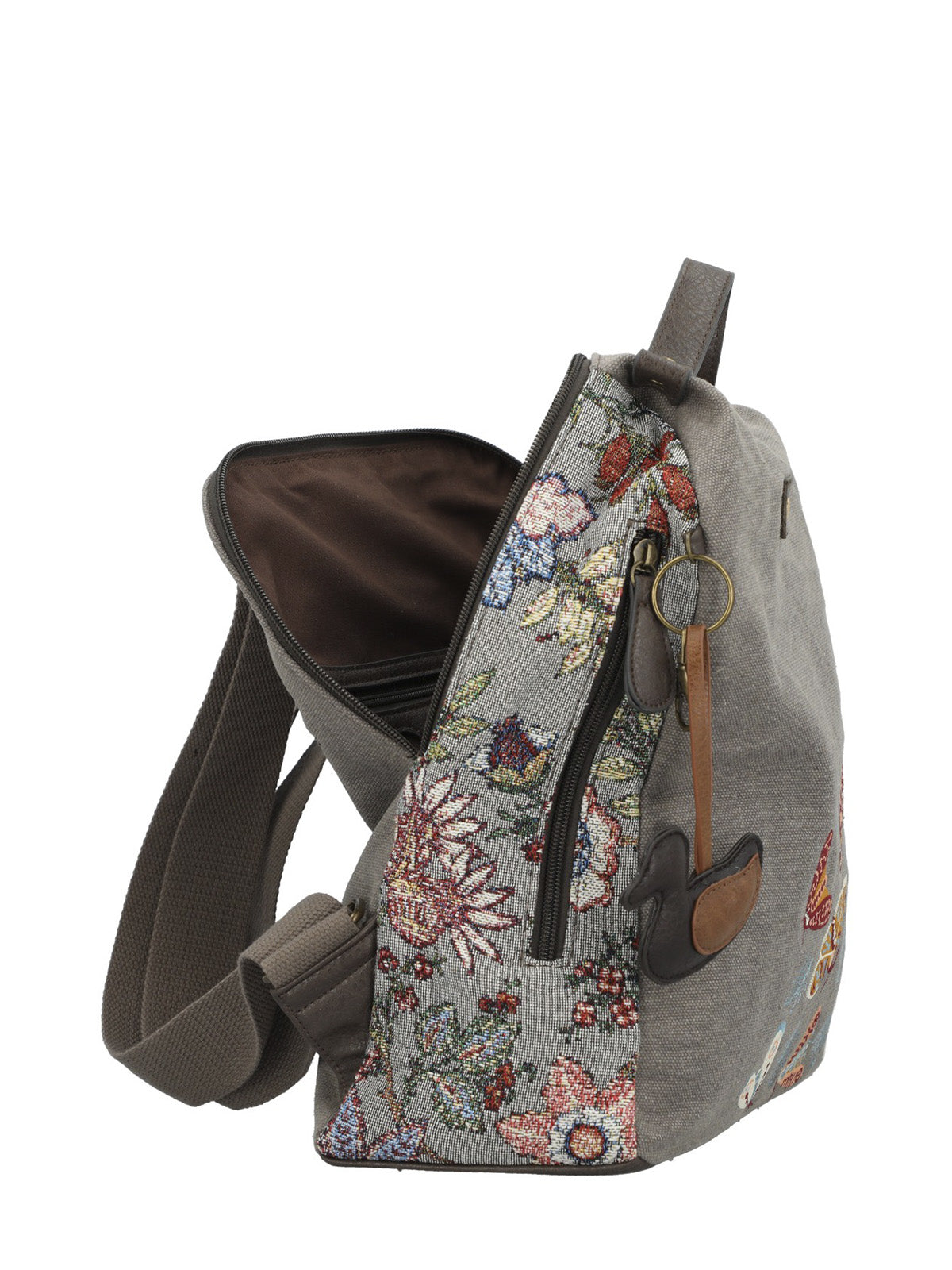 Mochila Textil Mujer Joint Back Gris Rockford