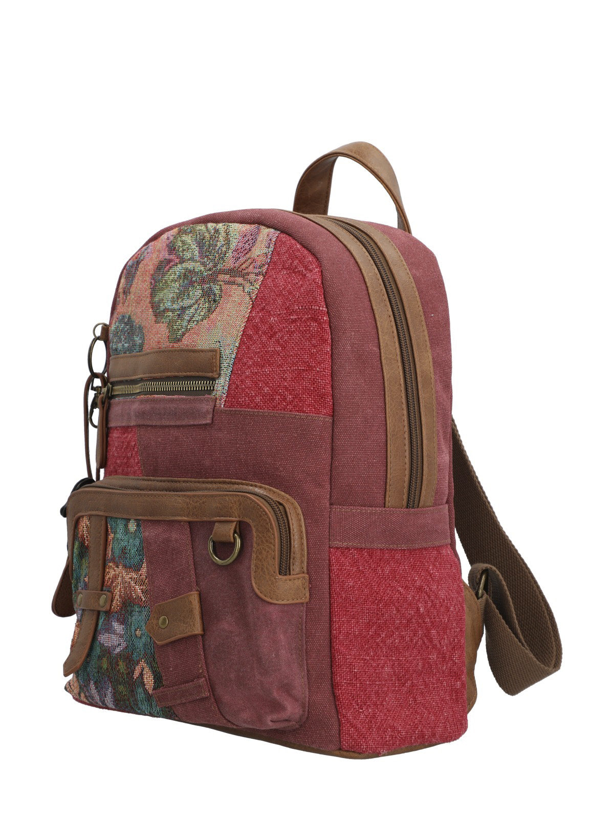 Mochila Textil Mujer Carmin Back Burdeo Rockford