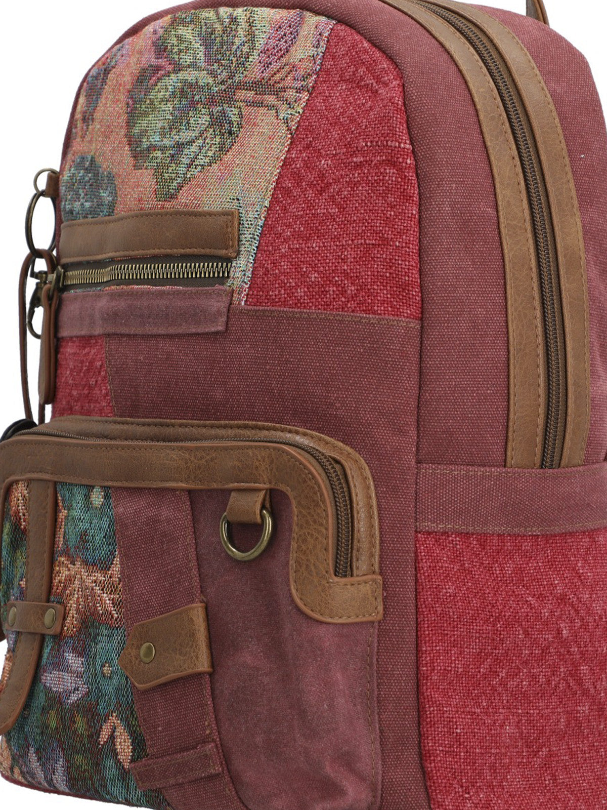 Mochila Textil Mujer Carmin Back Burdeo Rockford