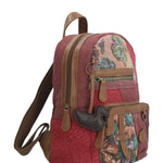 Mochila Textil Mujer Carmin Back Burdeo Rockford