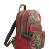 Mochila Textil Mujer Carmin Back Burdeo Rockford
