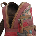 Mochila Textil Mujer Carmin Back Burdeo Rockford