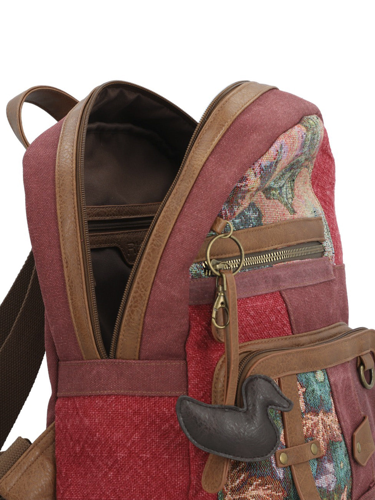Mochila Textil Mujer Carmin Back Burdeo Rockford