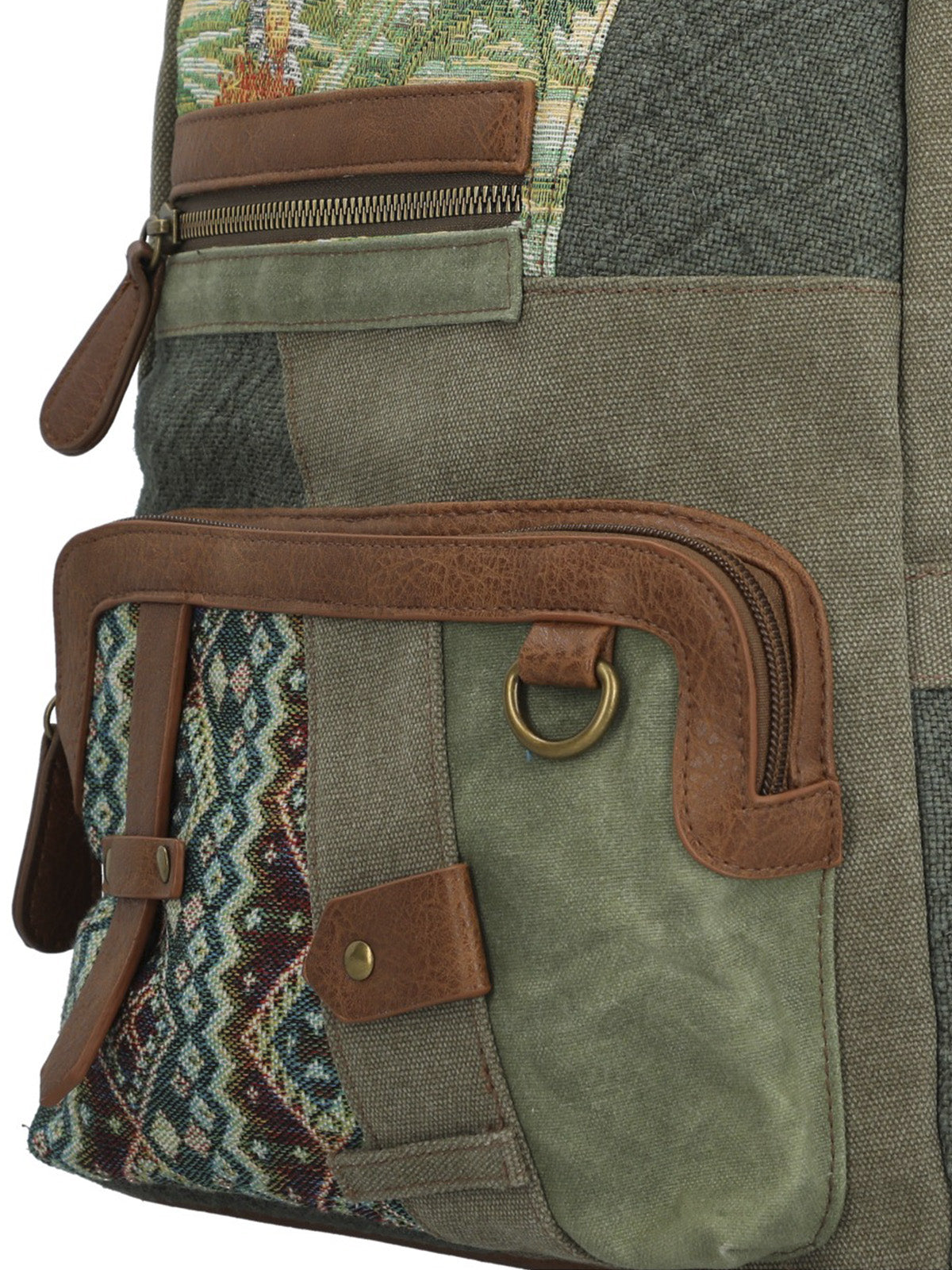 Mochila Textil Mujer Carmin Back Verde Rockford