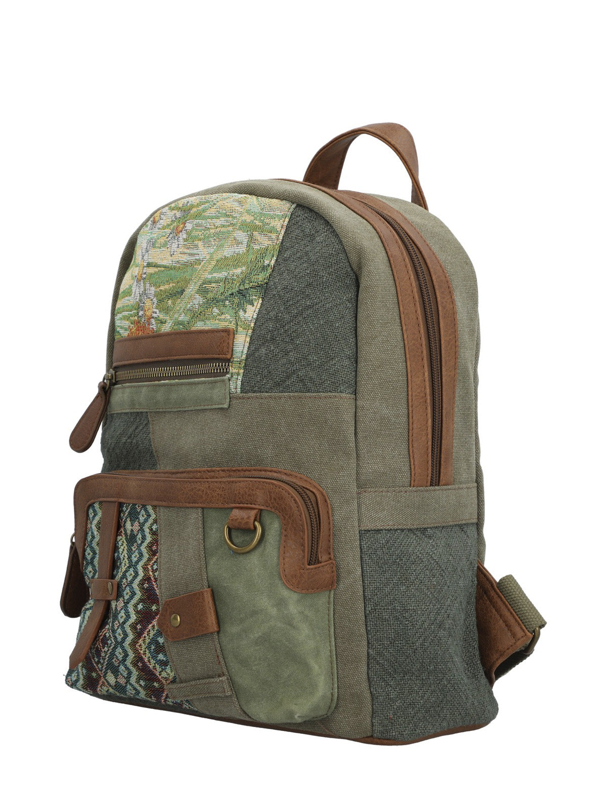 Mochila Textil Mujer Carmin Back Verde Rockford