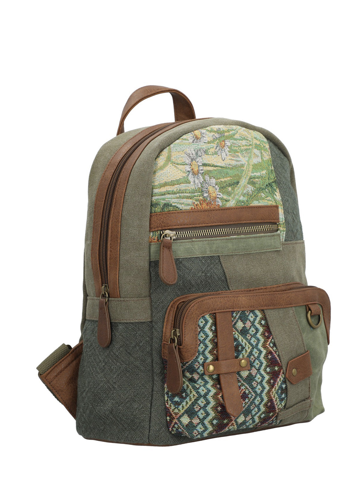 Mochila Textil Mujer Carmin Back Verde Rockford