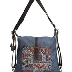 Cartera Textil Mujer Inti Hobo Azul Rockford