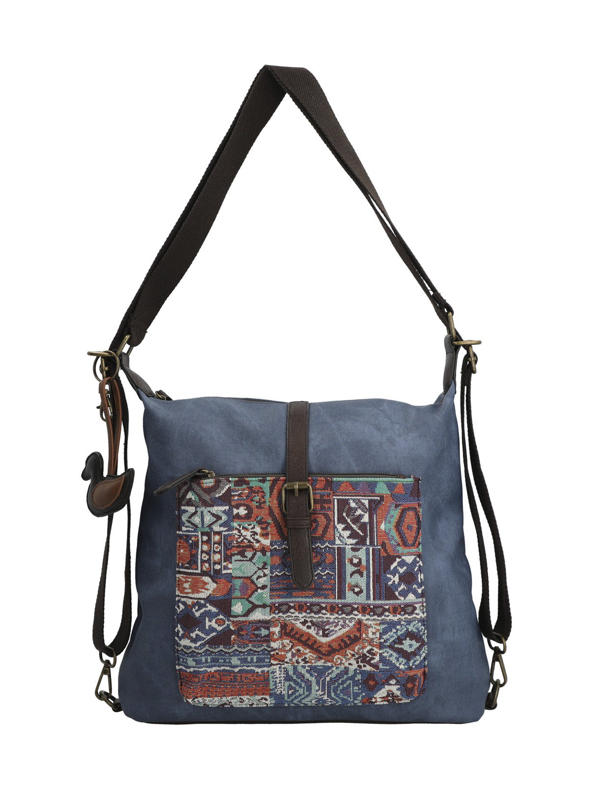 Cartera Textil Mujer Inti Hobo Azul Rockford