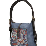 Cartera Textil Mujer Inti Hobo Azul Rockford
