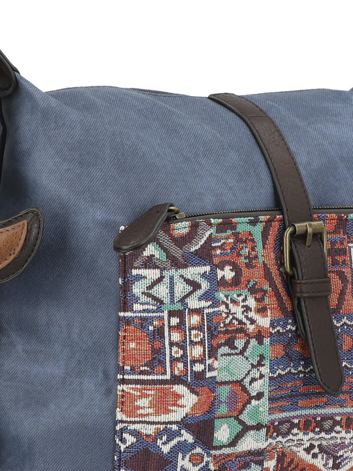 Cartera Textil Mujer Inti Hobo Azul Rockford