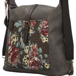 Cartera Textil Mujer Inti Hobo Chocolate Rockford