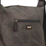 Cartera Textil Mujer Inti Hobo Chocolate Rockford