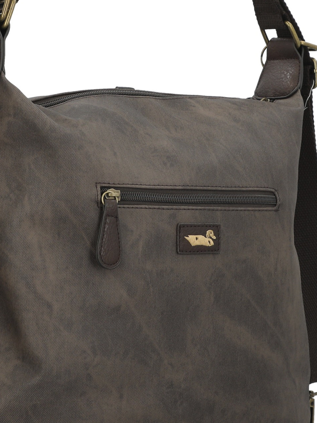 Cartera Textil Mujer Inti Hobo Chocolate Rockford