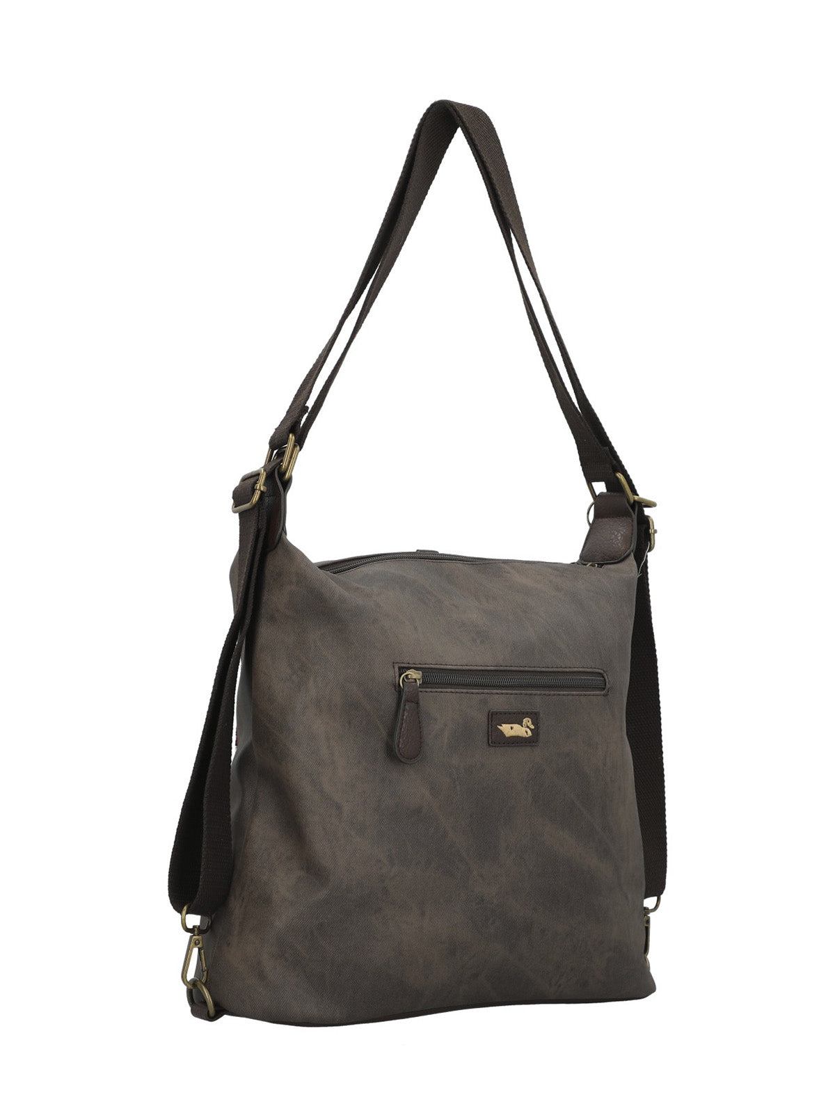 Cartera Textil Mujer Inti Hobo Chocolate Rockford