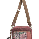 Mochila Textil Mujer Kaur Cross Burdeo Rockford
