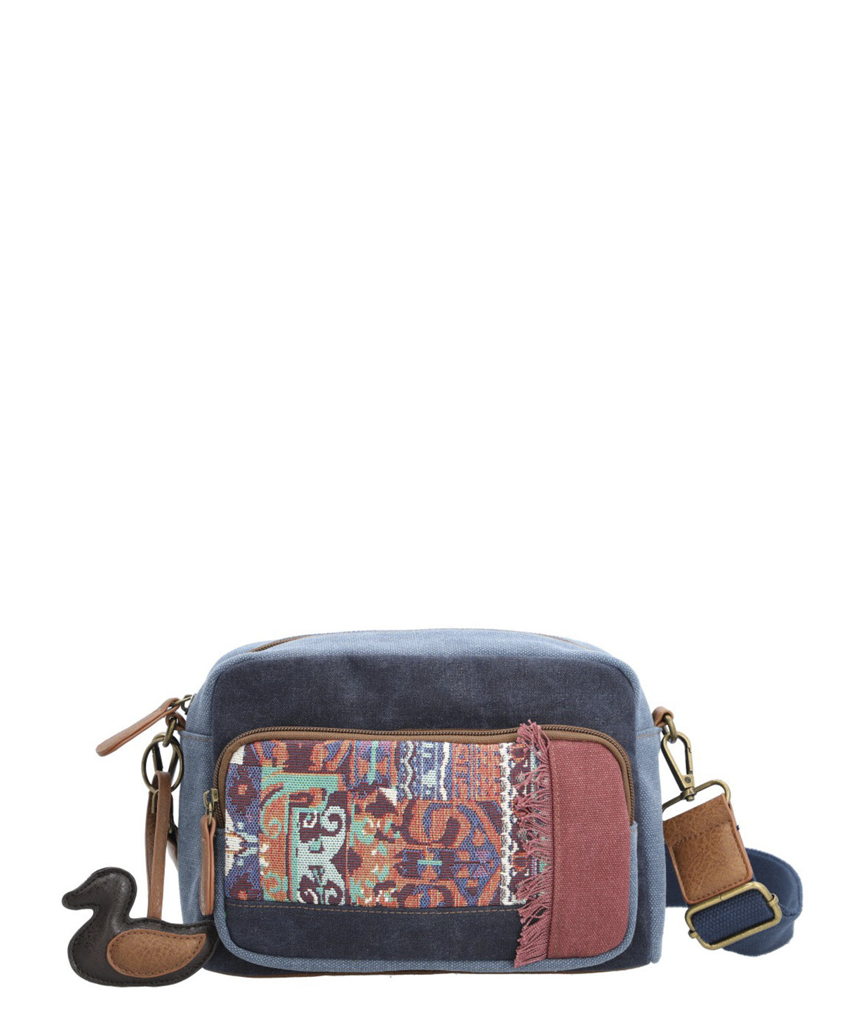 Cartera Textil Mujer Kaur Cross Azul Rockford