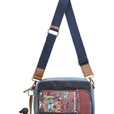 Cartera Textil Mujer Kaur Cross Azul Rockford