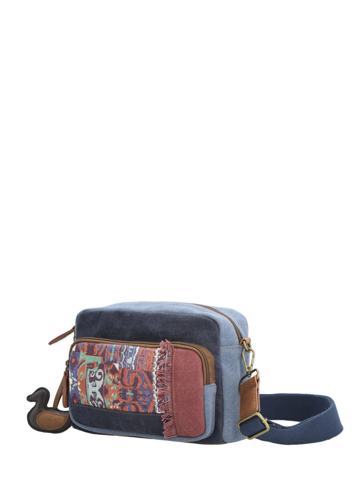 Cartera Textil Mujer Kaur Cross Azul Rockford