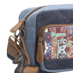 Cartera Textil Mujer Kaur Cross Azul Rockford