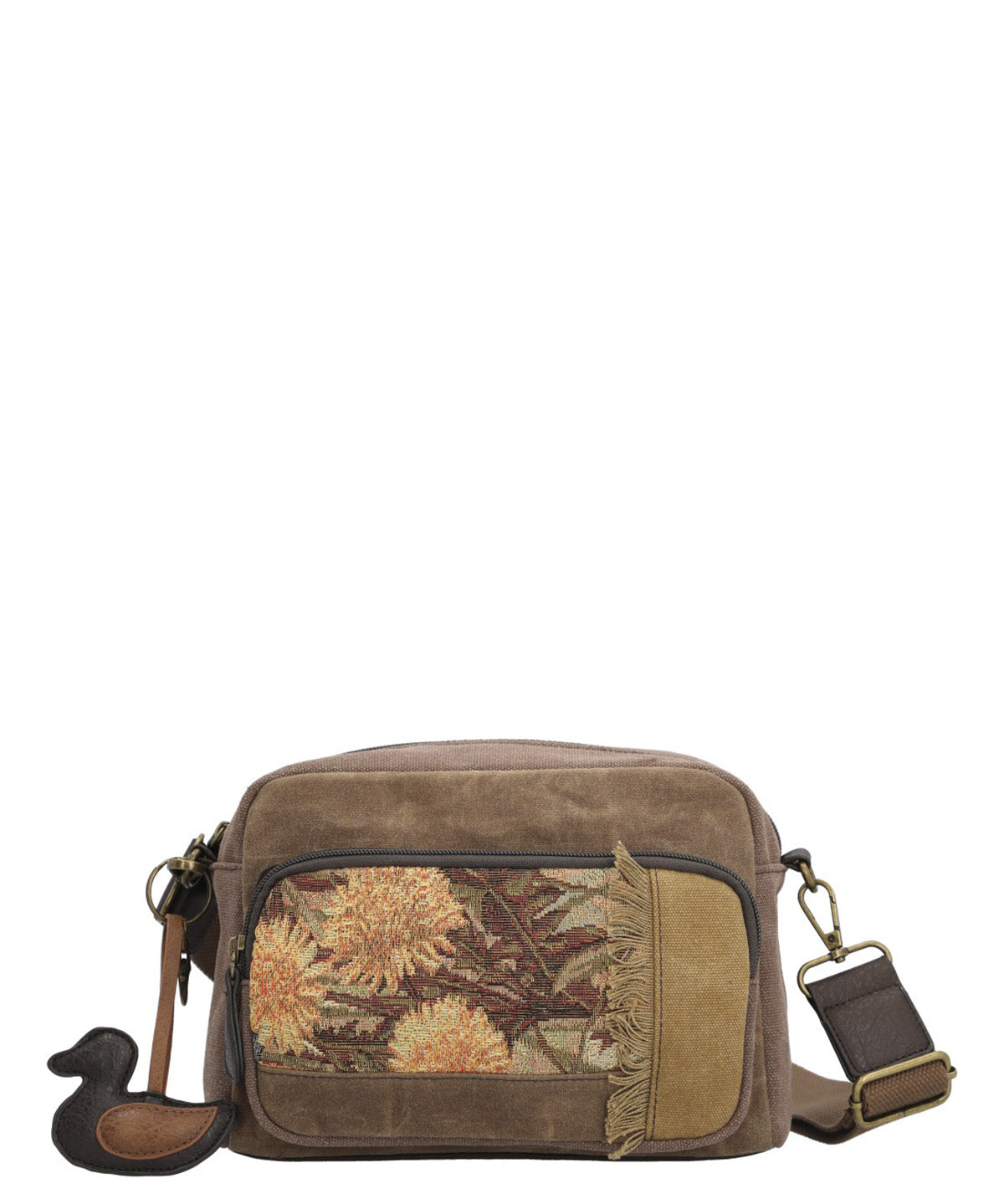 Cartera Textil Mujer Kaur Cross Chocolate Rockford