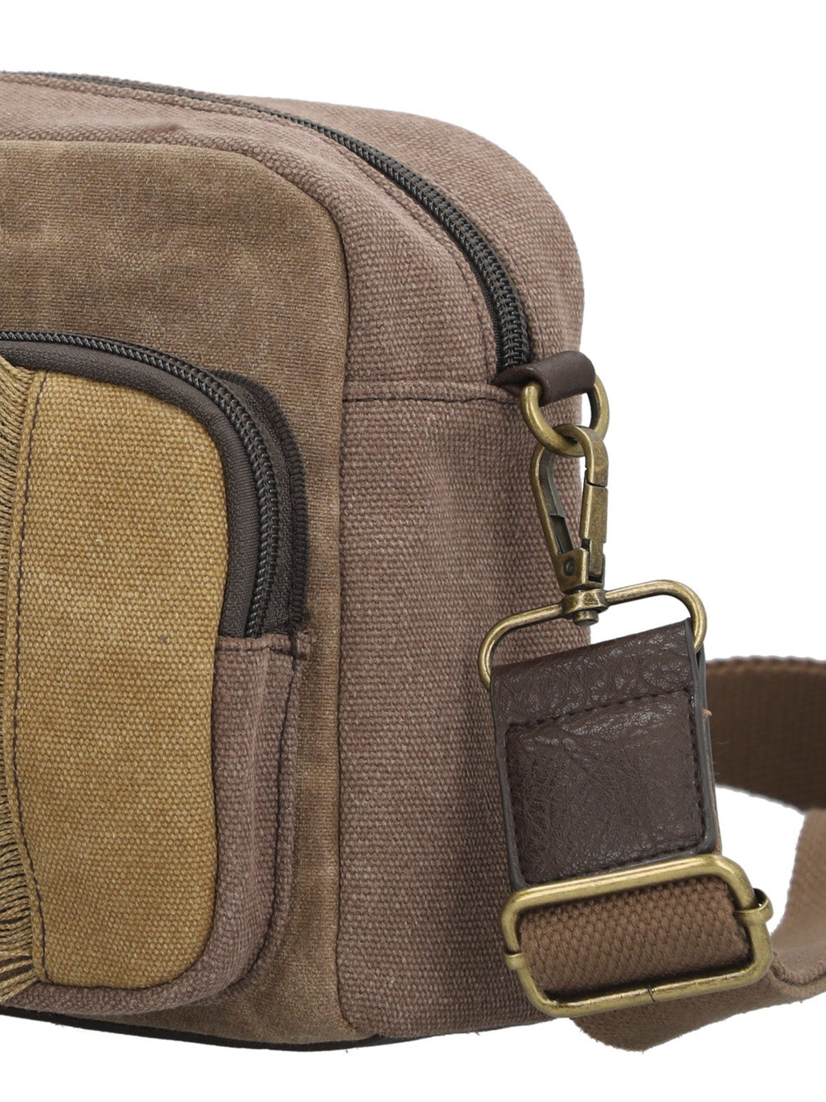 Cartera Textil Mujer Kaur Cross Chocolate Rockford