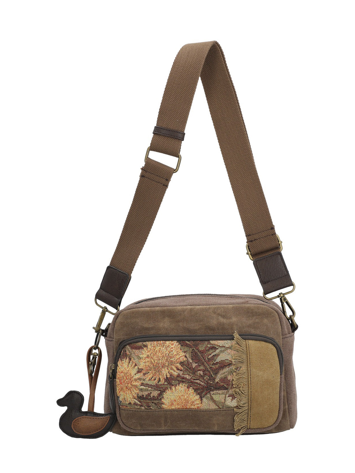 Cartera Textil Mujer Kaur Cross Chocolate Rockford