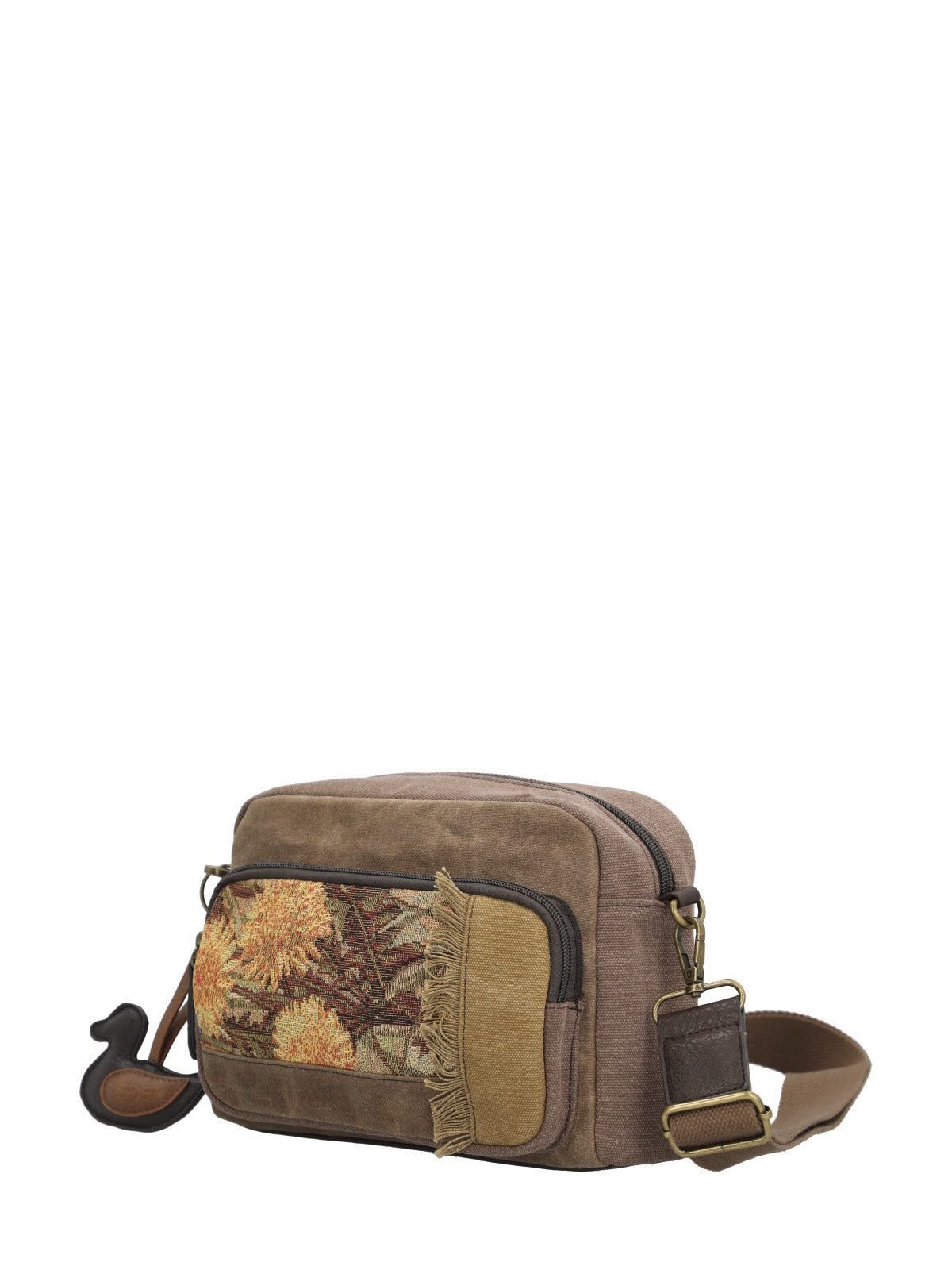 Cartera Textil Mujer Kaur Cross Chocolate Rockford