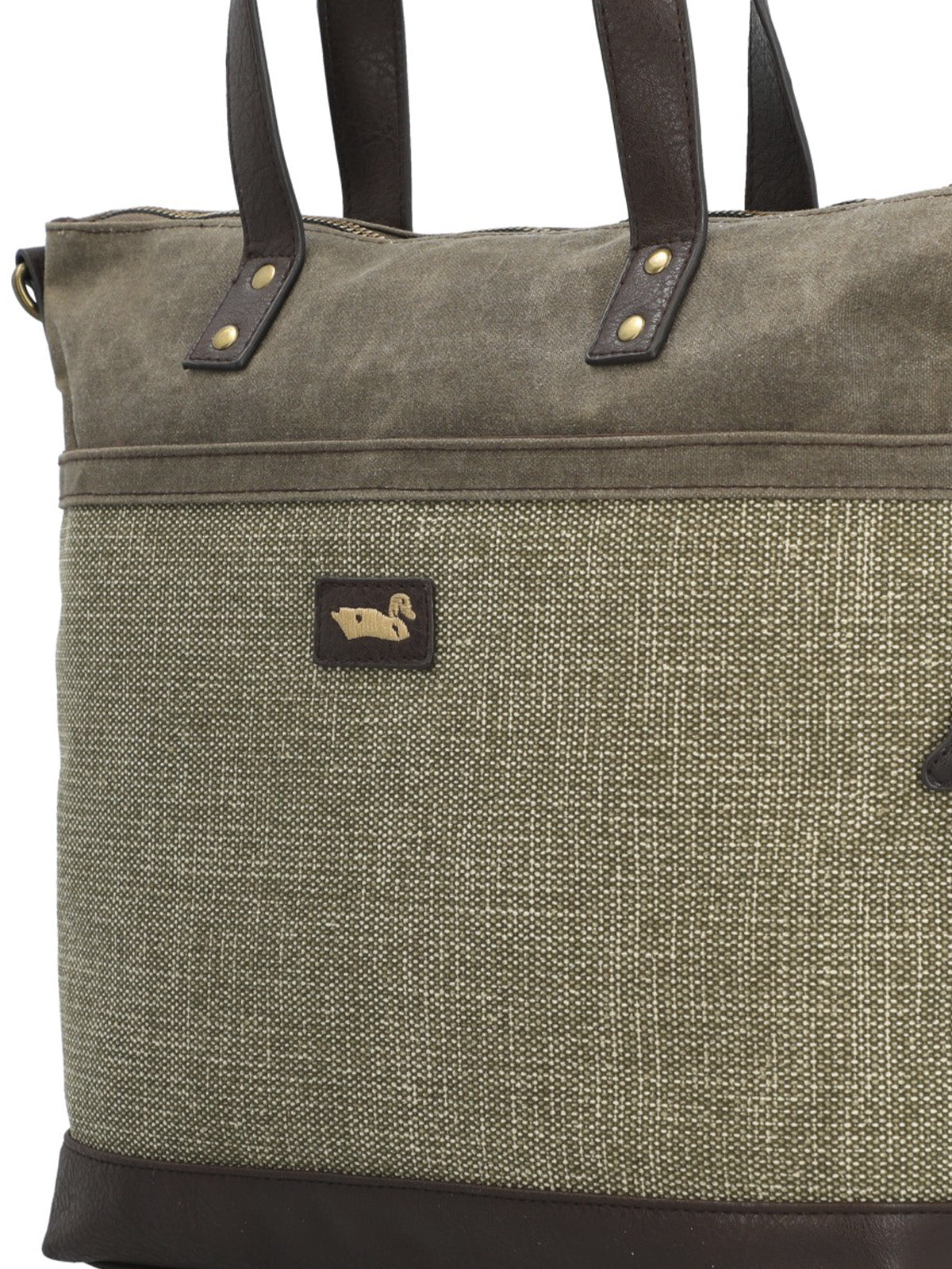 Cartera Textil Mujer Qori Tote Taupe Rockford