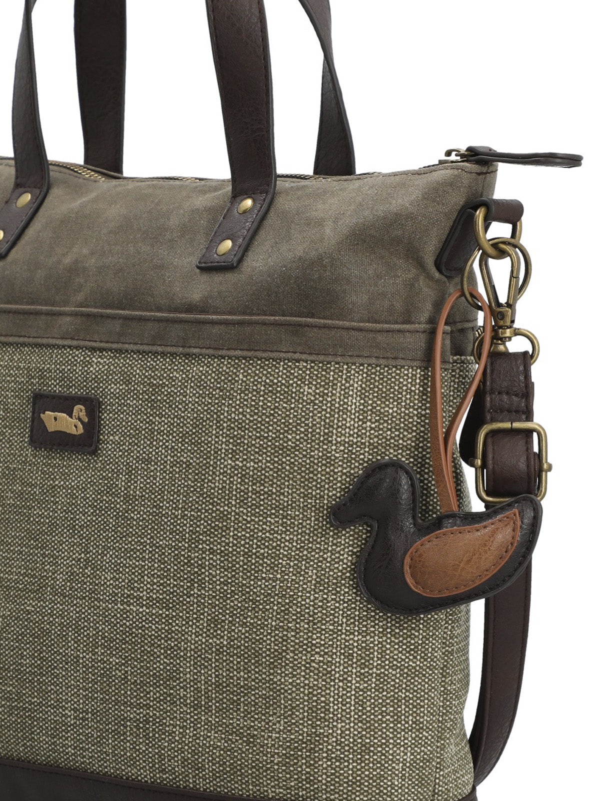 Cartera Textil Mujer Qori Tote Taupe Rockford